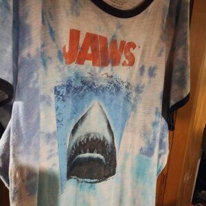 5 XL Jaws Movie Tee Shirt Tie Dye #1 5XL